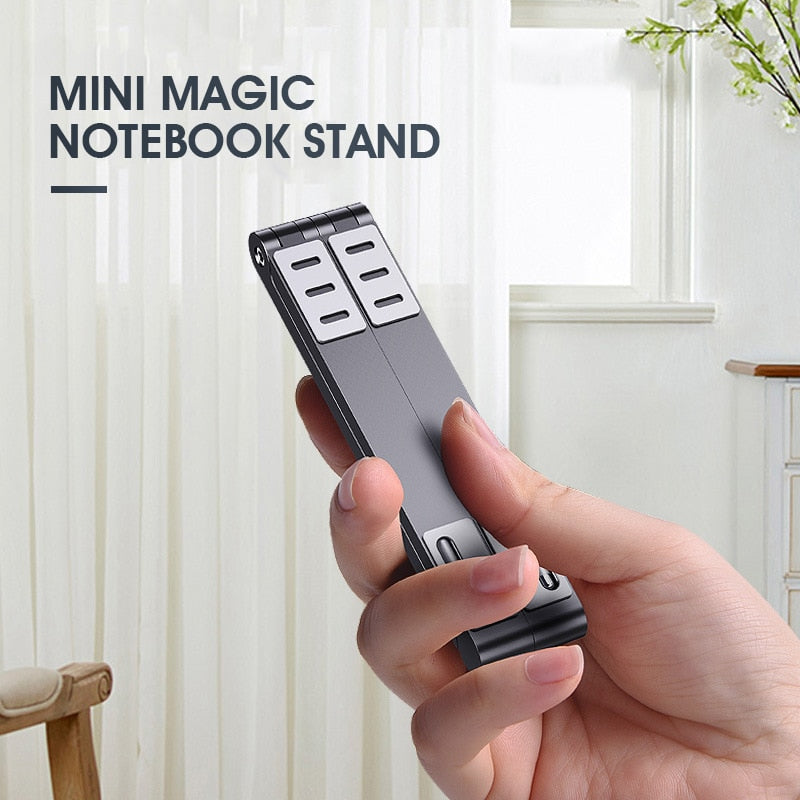 Mini Laptop Holder Adjustable Portable Phone Stand Support 3in1 Notebook Stand Holder For Macbook iPhone.