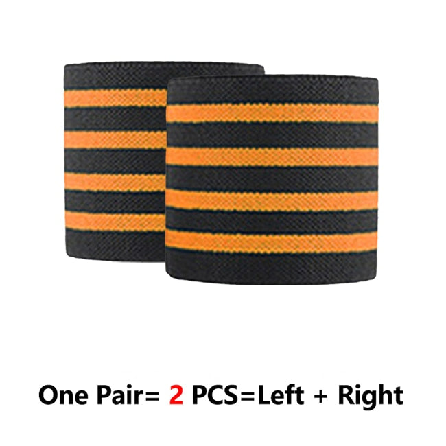 ROEGADYN Professional Weightlifting 2m Elastic Knee Wrap Fitness Knee Support Brace Heavy Weight Squat Training Knee Brace