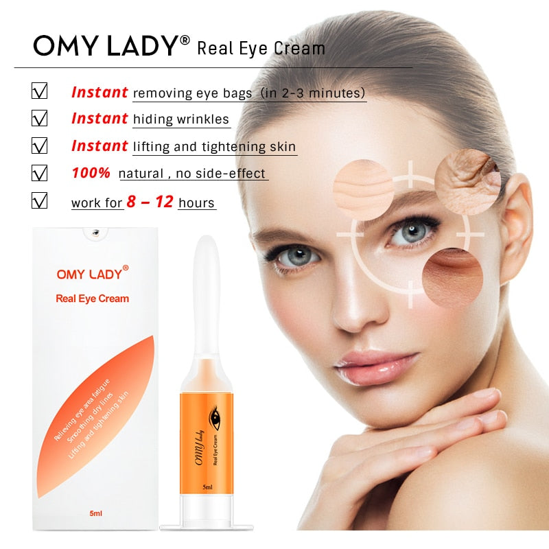 10PCS OMY LADY EyeCream Instant Remove Eyebags Firming Eye Anti Puffiness Dark Circles Under Eye Anti Wrinkle Anti Age Eye Care