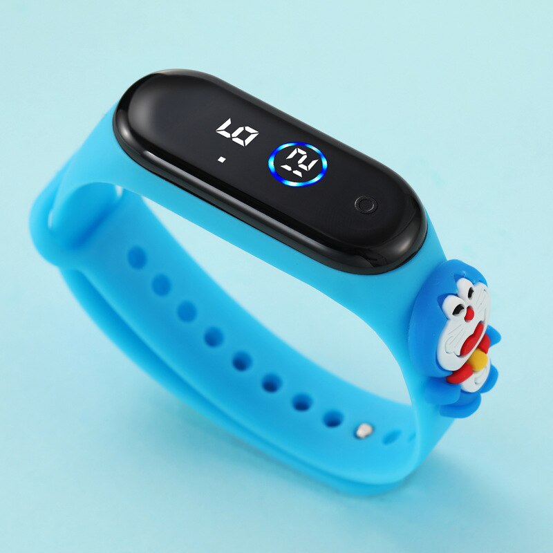 Disney Mickey Minnie LED Touch Watch Pooh Bear Bracelet Watch Student Children Sports Cartoon Electronic Watch Birthday Gifts.