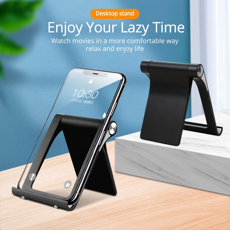 FONKEN Phone Holder Desk Tablet Stand Universal Mobile Phone Support Smartphone Video Mount Cellphone Bracelet Desk Phone Clips