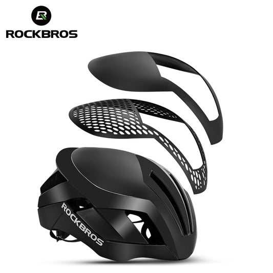 ROCKBROS Cycling Helmet EPS Reflective Bike Helmet 3 in 1 MTB Road Bicycle Men's Safety Light Helmet Integrally-Molded Pneumatic