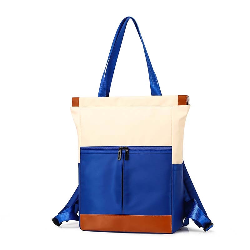Women Nylon Backpacks Candy Color Waterproof School Bags for Teenagers Patchwork Laptop Handbag Shoulder Bags Travel Bagpack