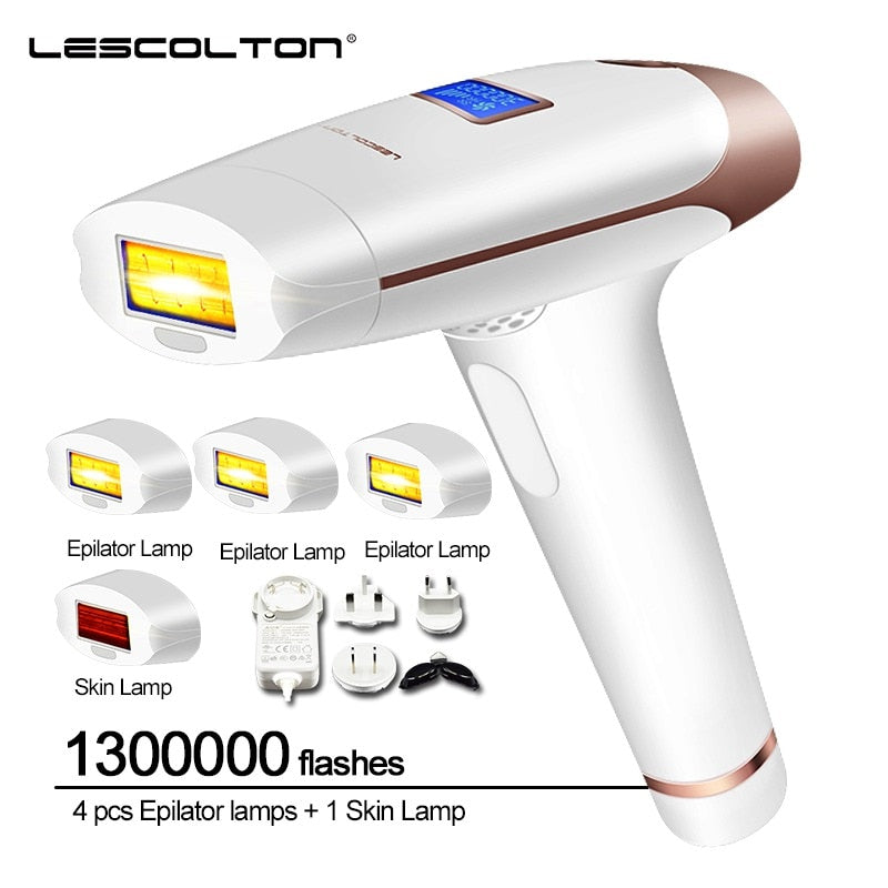 Lescolton 3in1 700000 Pulsed IPL Laser Hair Removal Device Permanent Hair Removal IPL Laser Epilator Armpit Hair Removal Machine.