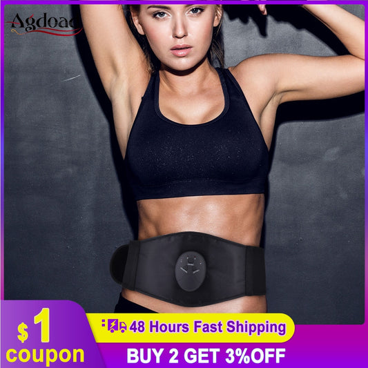Electric Stomach Slimming Belt Vibration Waist Wrap Loss Weight Abdomen Massager Fat Burning Abdominal Slim Belt Women Men.
