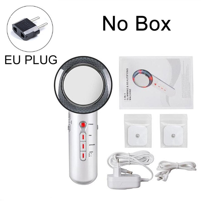 Infrared Ultrasonic EMS Body Slimming Massager Weight Loss Fat Burner Galvanic Therapy Ultrasound Cavitation Beauty Machine.