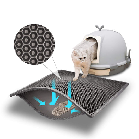 Cat Kitten Litter Mat Pet Double Layer Waterproof Underpad Litter Box Mat Cushion Pet Supplies Products Accessories For Cats