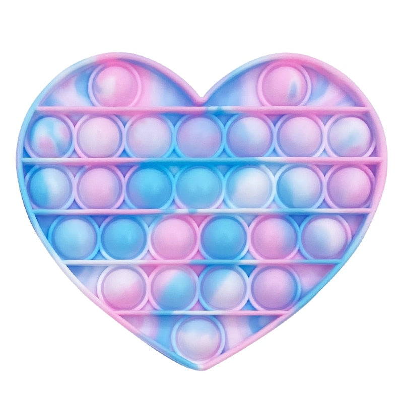 Glow Fluorescence Push Bubble Fidget Toys Adult Stress Relief Toy Antistress Soft Squishy Gift Anti Stress Box simple dimple toy.