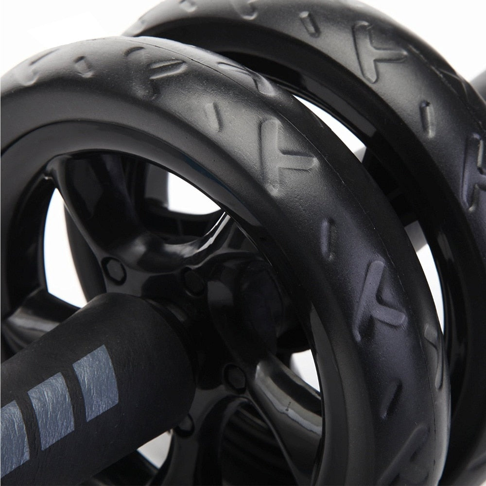 New Keep Fit Wheels No Noise Abdominal Wheel Ab Roller With Mat For Exercise Fitness Equipment