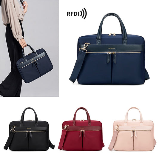 Fashion Women's Notebook Briefcase For 13.3 15 16 Inch Laptop Crossbody Bag Shoulder Bags Business Travel Office Ladies Handbags.