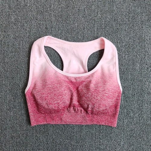 Ombre Yoga Set Sports Bra and Leggings Women Gym Set Clothes Seamless Workout Fitness Sportswear Fitness Sports Suit Sportswear