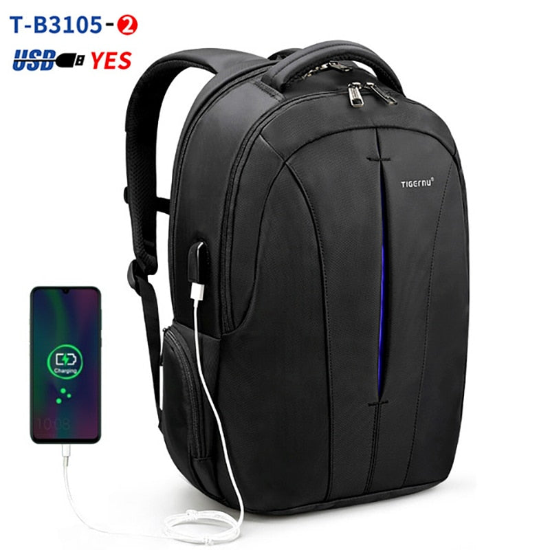 Tigernu Splashproof 15.6inch Laptop Backpack NO Key TSA Anti Theft Men Backpack Travel Teenage Backpack bag male bagpack mochila.