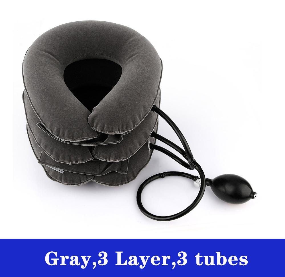 Neck Stretcher Air Cervical Traction 1 Tube House Medical Devices Orthopedic Pillow Collar Pain Relief Blue Brown Tractor.