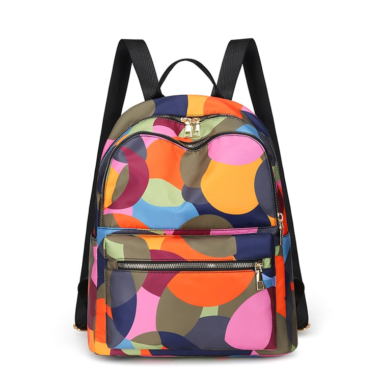 Fashion Anti-theft Backpack Women Oxford Shoulder Bag Large Capacity Female Travel Backpack Light School Bag for Teenage Girls