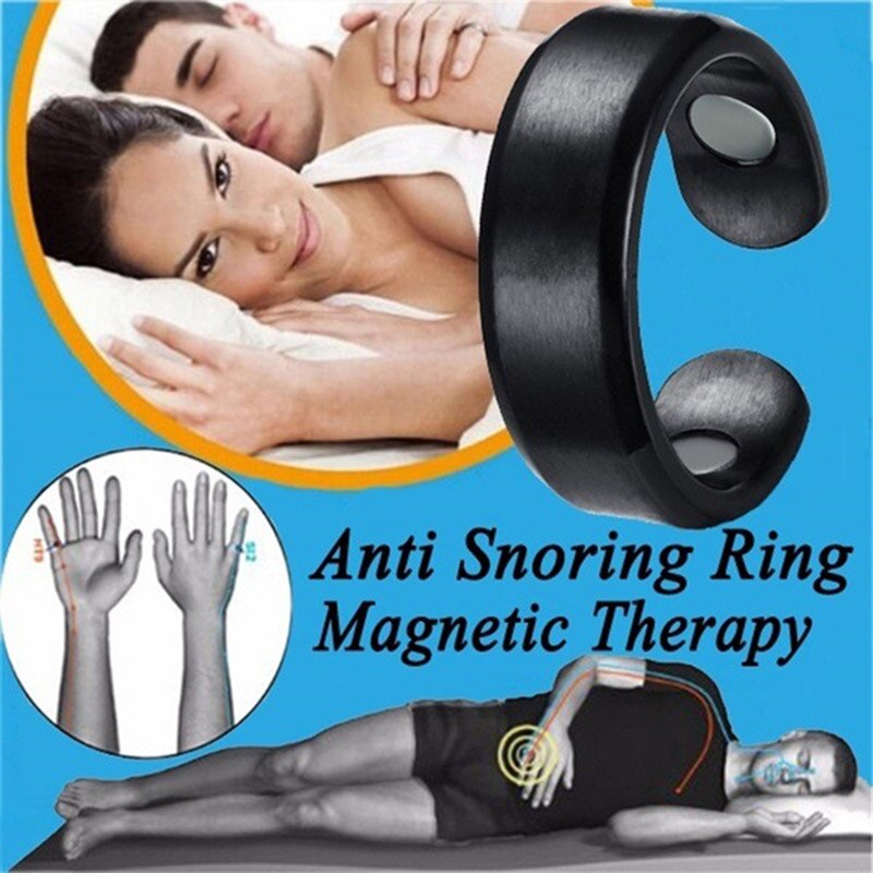 Acupressure Anti Snore Ring Treatment Reflexology Magnetic Anti Snoring Apnea Sleeping Device Nose Breathing Snore Stopper