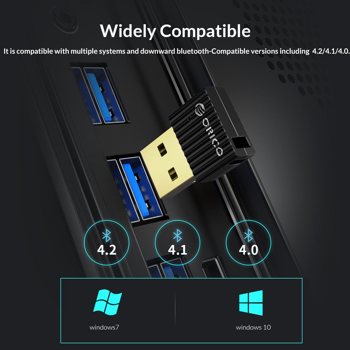 ORICO USB Bluetooth-Compatible Dongle Adapter 5.0 4.0 for Computer Speaker Mouse Wireless Music Audio Receiver Transmitter