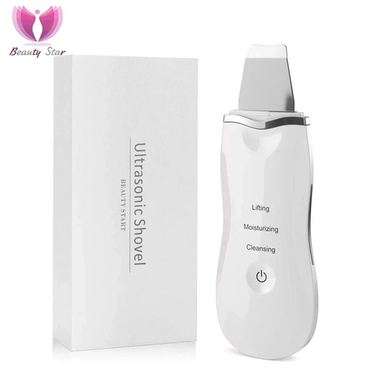 Beauty Star Ultrasonic Face Cleaning Skin Scrubber Facial Cleaner Skin Peeling Blackhead Removal Pore Cleaner Face Scrubber.