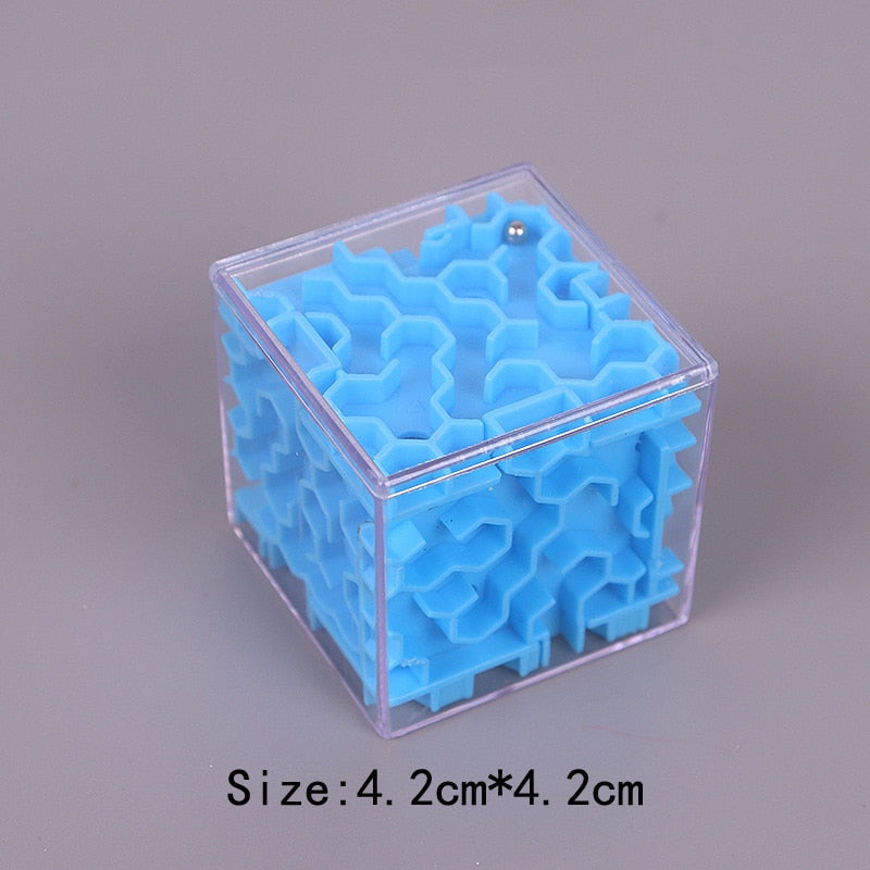 TOBEFU 3D Maze Magic Cube Transparent Six-sided Puzzle Speed Cube Rolling Ball Game Cubos Maze Toys for Children Educational.