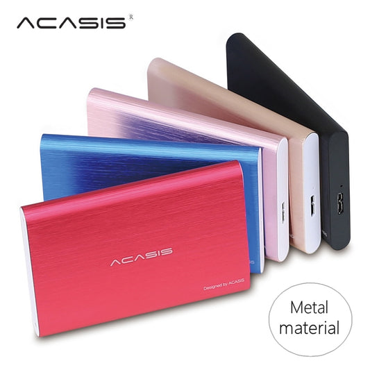 ACASIS 2.5'' External Hard Drive USB 3.0 Colorful Metal HDD Portable External HD Hard Disk for Desktop Laptop Server Super Deals.