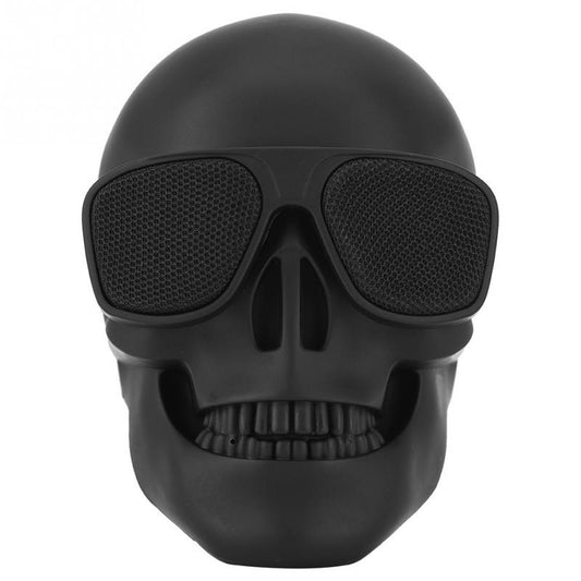 Skull Head Speaker Portable Mini Wireless Stereo Speaker HD Sound Unique Enhanced Bass Sunglass Skull Shape Speaker.