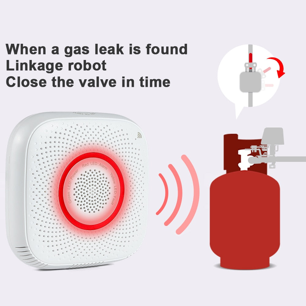 Tuya WiFi GAS LPG Leak detector alarm Security APP Control Safety smart home Leakage sensor
