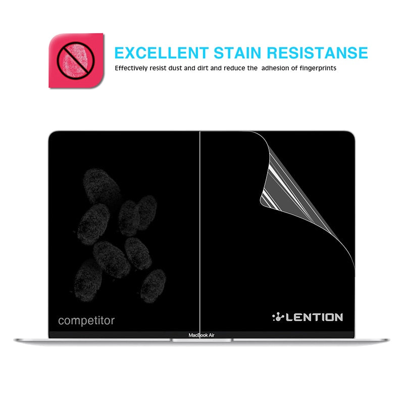 Lention Laptop Screen Protector Film for New Macbook Air 13 11.6 12 Inch MacBook Pro 15 13.3 MacBook Skin