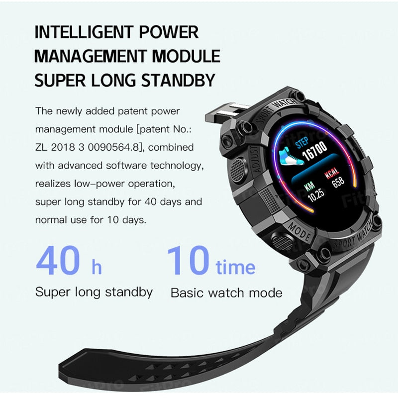 Smart Watch Men Women Touch Screen Sports Fitness Bracelets Wristwatch Waterproof Bluetooth For Android Ios FD68S Smartwatch Men