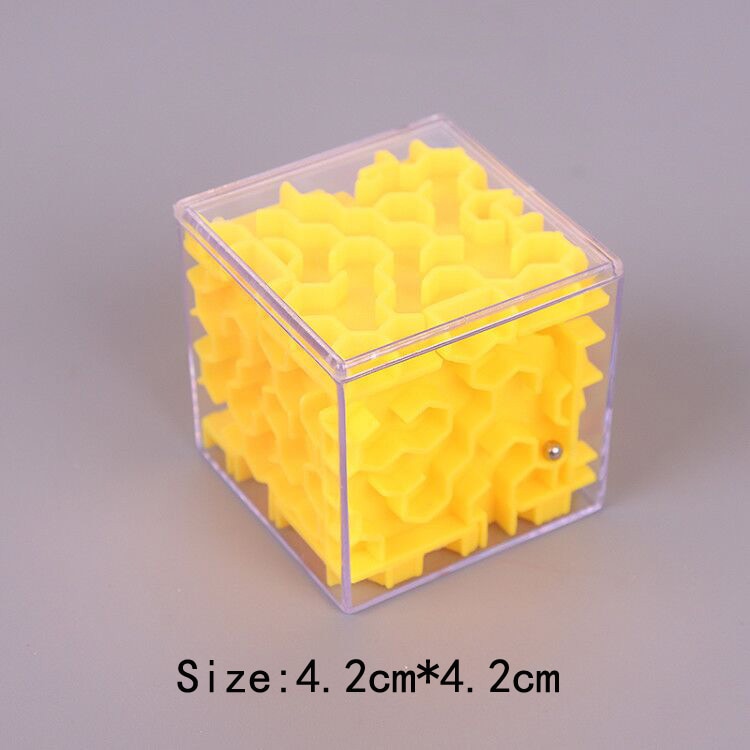 TOBEFU 3D Maze Magic Cube Transparent Six-sided Puzzle Speed Cube Rolling Ball Game Cubos Maze Toys for Children Educational.
