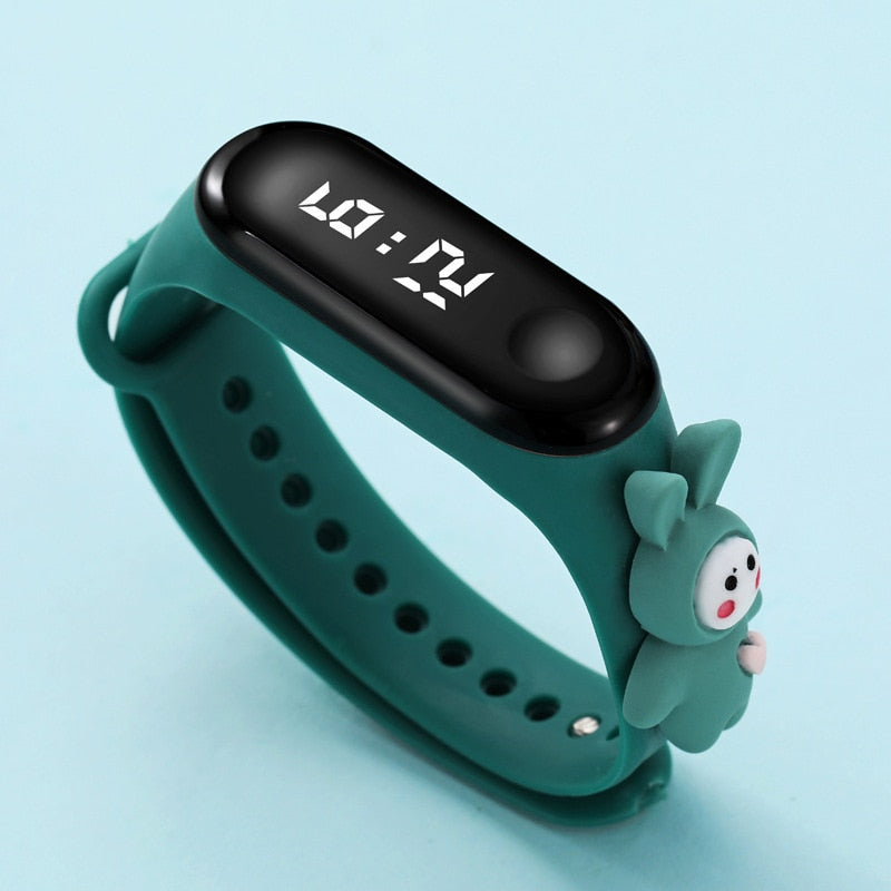Disney Mickey Minnie LED Touch Watch Pooh Bear Bracelet Watch Student Children Sports Cartoon Electronic Watch Birthday Gifts.