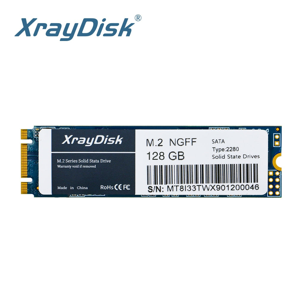 XrayDisk M.2 Sata3 Ssd 120GB 128GB 240GB 256GB 480GB Hdd Ngff 2280mm Disco Duro For Desktop& Laptop.