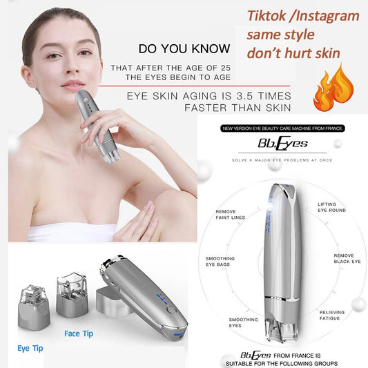 BB eyes face lifting Beauty Instrument Device Remove Wrinkles Dark Circles Puffiness Relaxation EMS Eye Massager beauty salon.