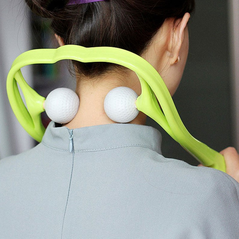 BYEPAIN Neck Massager For Neck Shoulder Waist Lower Leg Cervical Massager Dual Trigger Point Therapist Hands Relaxation Device.
