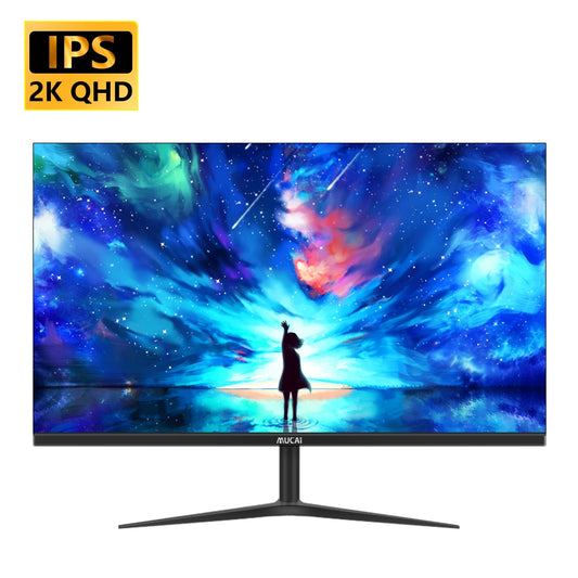 MUCAI 24/27 Inch 2K Monitor 75Hz Desktop PC Lcd QHD Display Gaming Flat Panel Screen Computer LED 2560*1440 HDMI/DP.