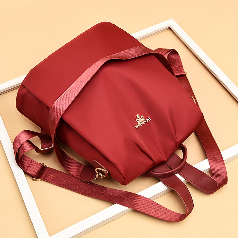 Fashion Anti-theft Backpack Women Oxford Shoulder Bag Large Capacity Female Travel Backpack Light School Bag for Teenage Girls