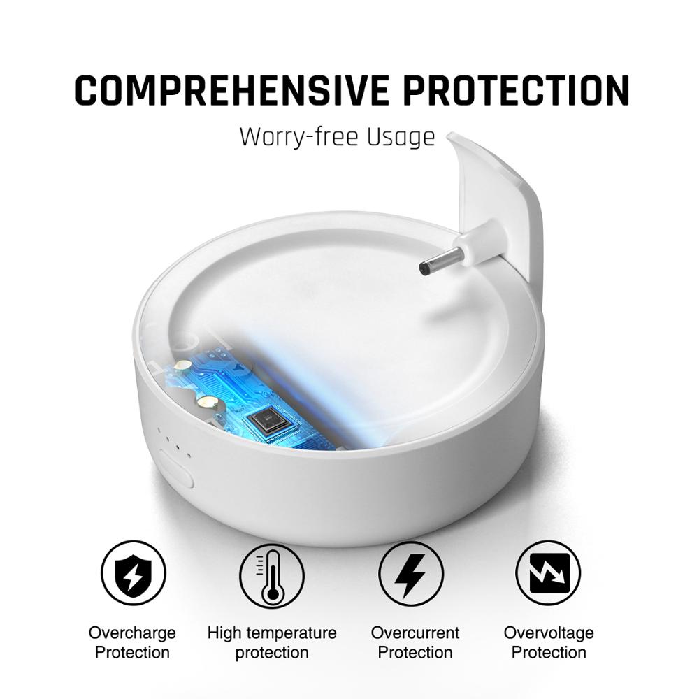 GGMM N2 10000mAh Battery Base For Google Nest Mini 2 Rechargeable Battery Case 20Hours Play Google Smart Speaker Docking Station