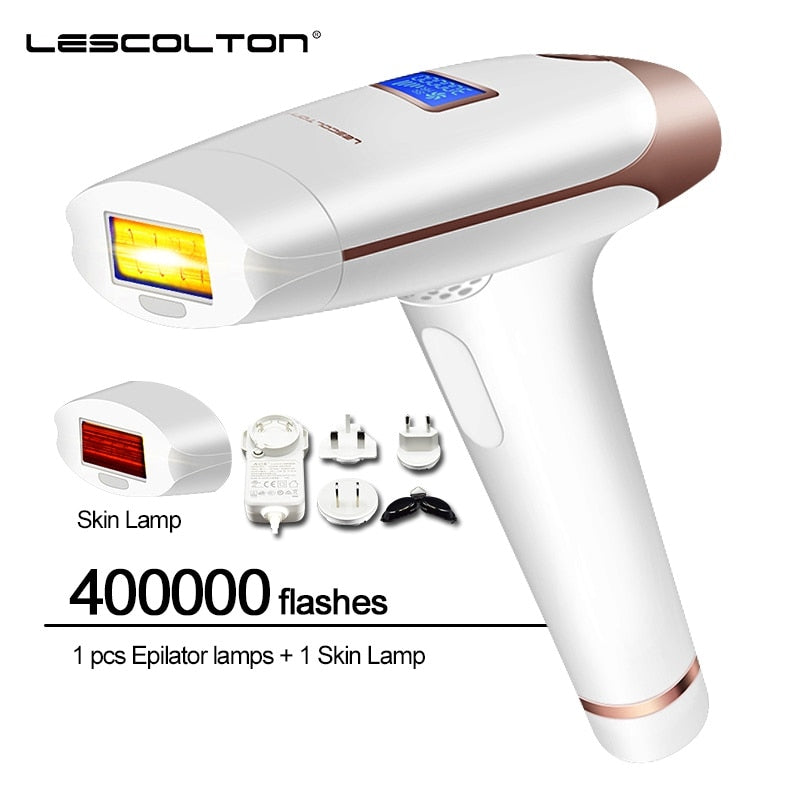 Lescolton 3in1 700000 Pulsed IPL Laser Hair Removal Device Permanent Hair Removal IPL Laser Epilator Armpit Hair Removal Machine.