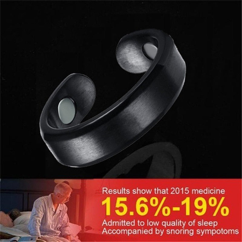 Acupressure Anti Snore Ring Treatment Reflexology Magnetic Anti Snoring Apnea Sleeping Device Nose Breathing Snore Stopper