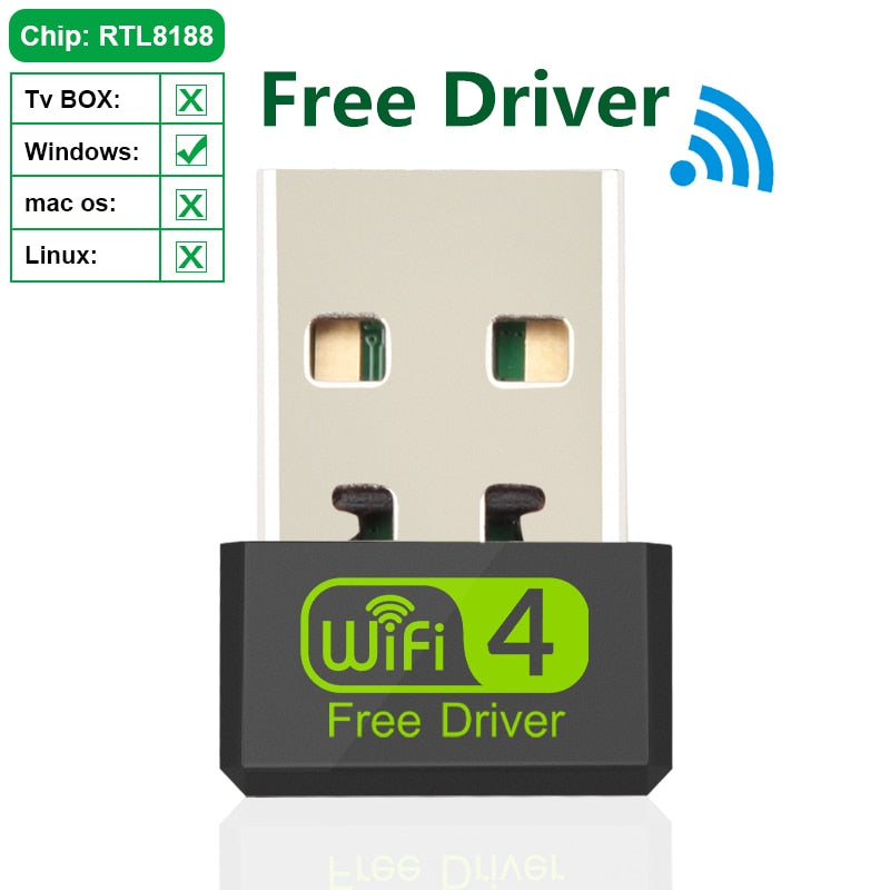 USB Wifi Adapter Antenna Wifi USB Wi fi Adapter Card Wi-fi Adapter Ethernet Wifi Dongle MT7601 Free Driver For PC Desktop laptop.