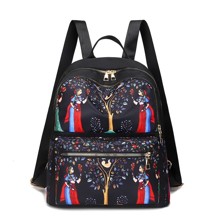 Fashion Anti-theft Backpack Women Oxford Shoulder Bag Large Capacity Female Travel Backpack Light School Bag for Teenage Girls