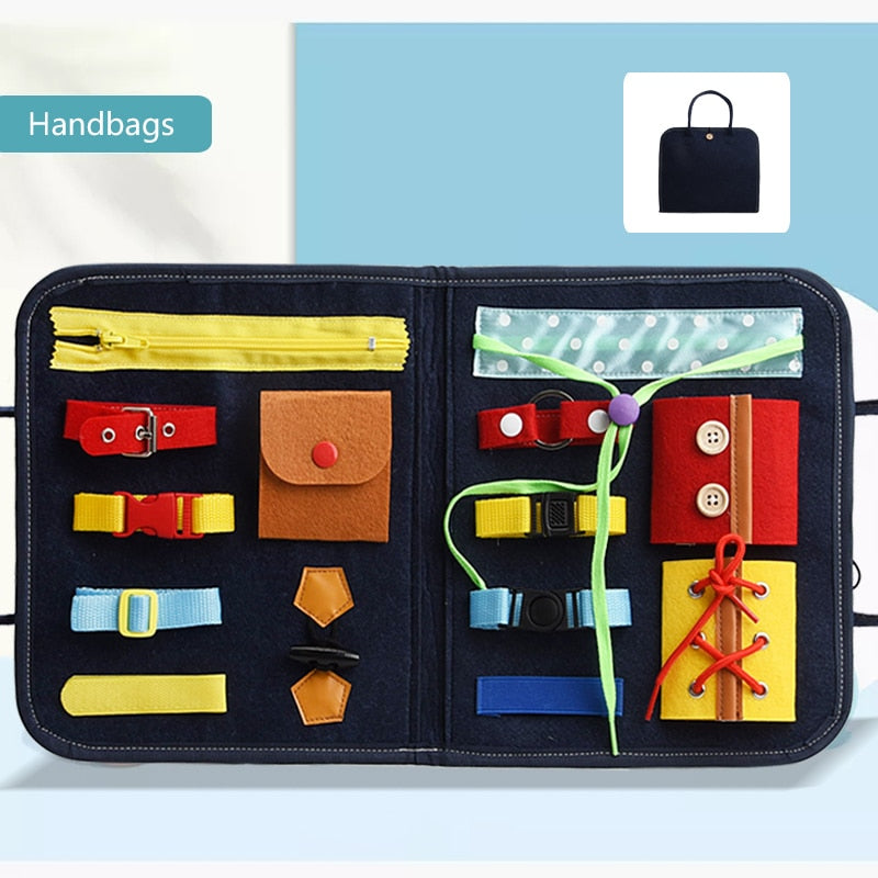 baby montessori toys for children boys girls Drawing Busy Board Educational toys Sensory Board For Ntelligence Development.