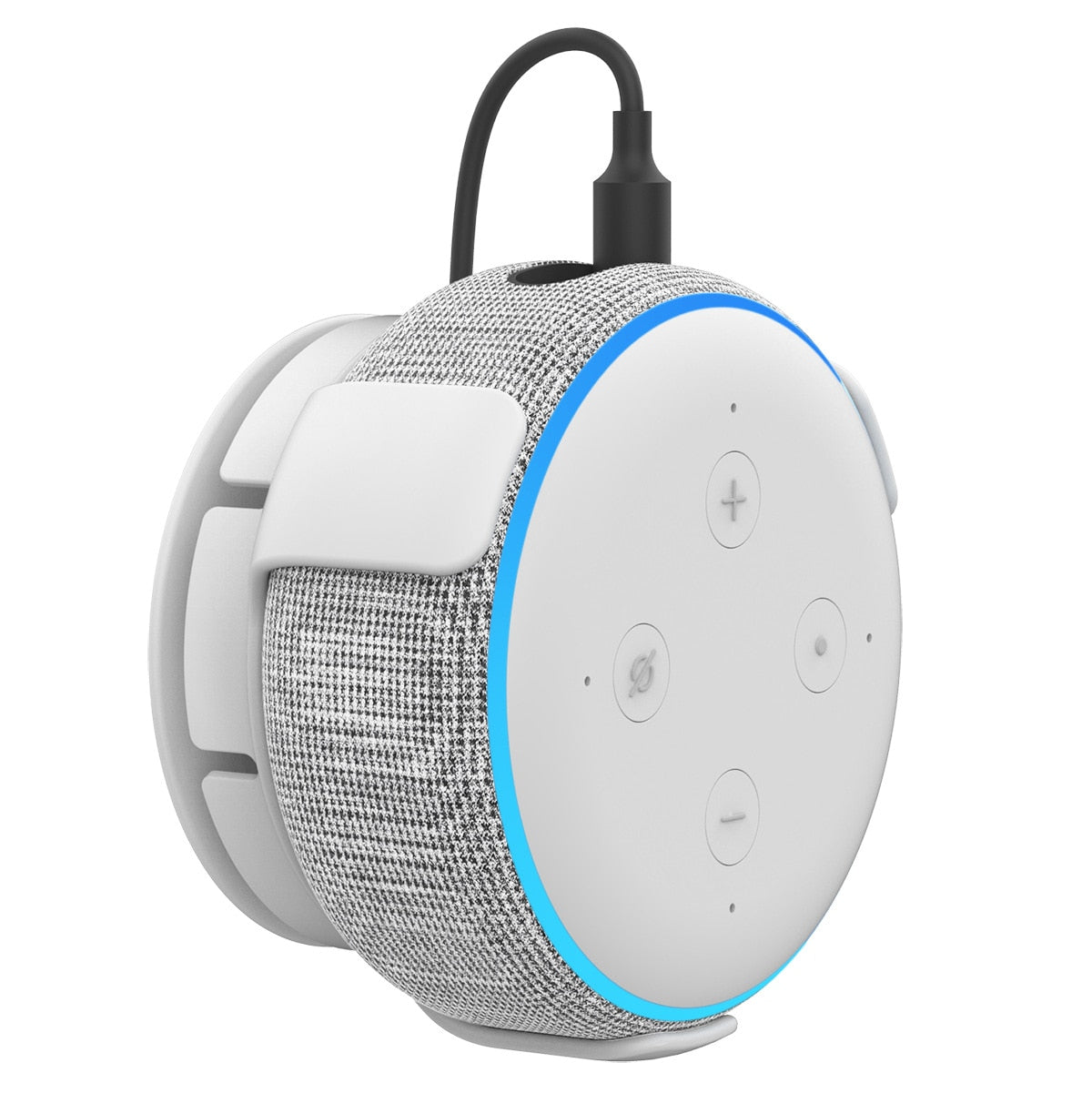 Alexa Speaker Wall Mount Holder for Amazon Echo Dot 3rd Generation Smart Home Speakers Built-in Cable Management.