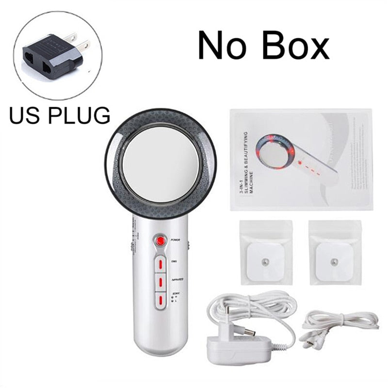 Infrared Ultrasonic EMS Body Slimming Massager Weight Loss Fat Burner Galvanic Therapy Ultrasound Cavitation Beauty Machine.