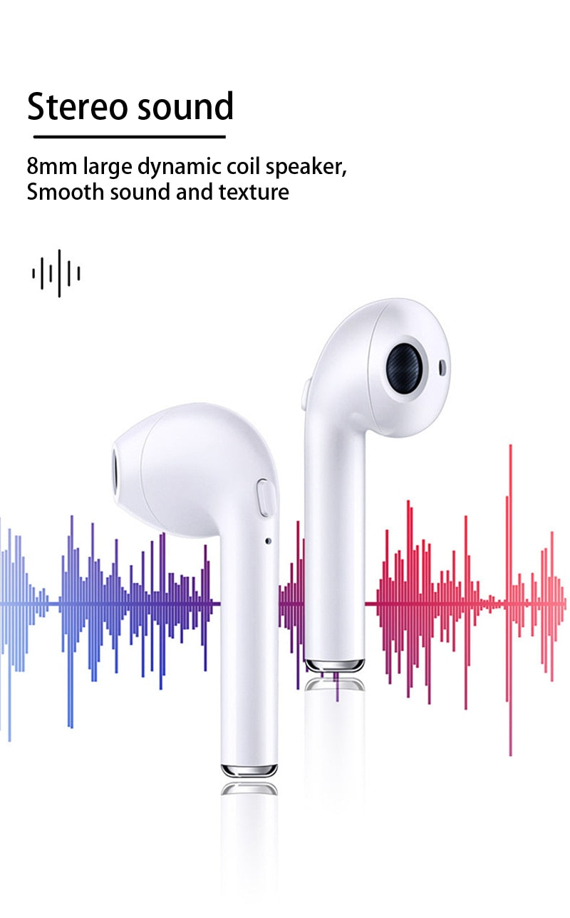 Best Headphones Bluetooth 5.0 Earphones Wireless Headsets Stereo Bass Earbuds In-ear Sport Waterproof Headphone free shipping.