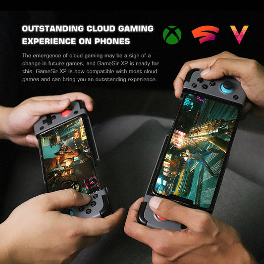 GameSir X2 Mobile Phone Gamepad Game Controller Joystick for Cloud Gaming Xbox Game Pass STADIA PlayStation Now xCloud Vortex.