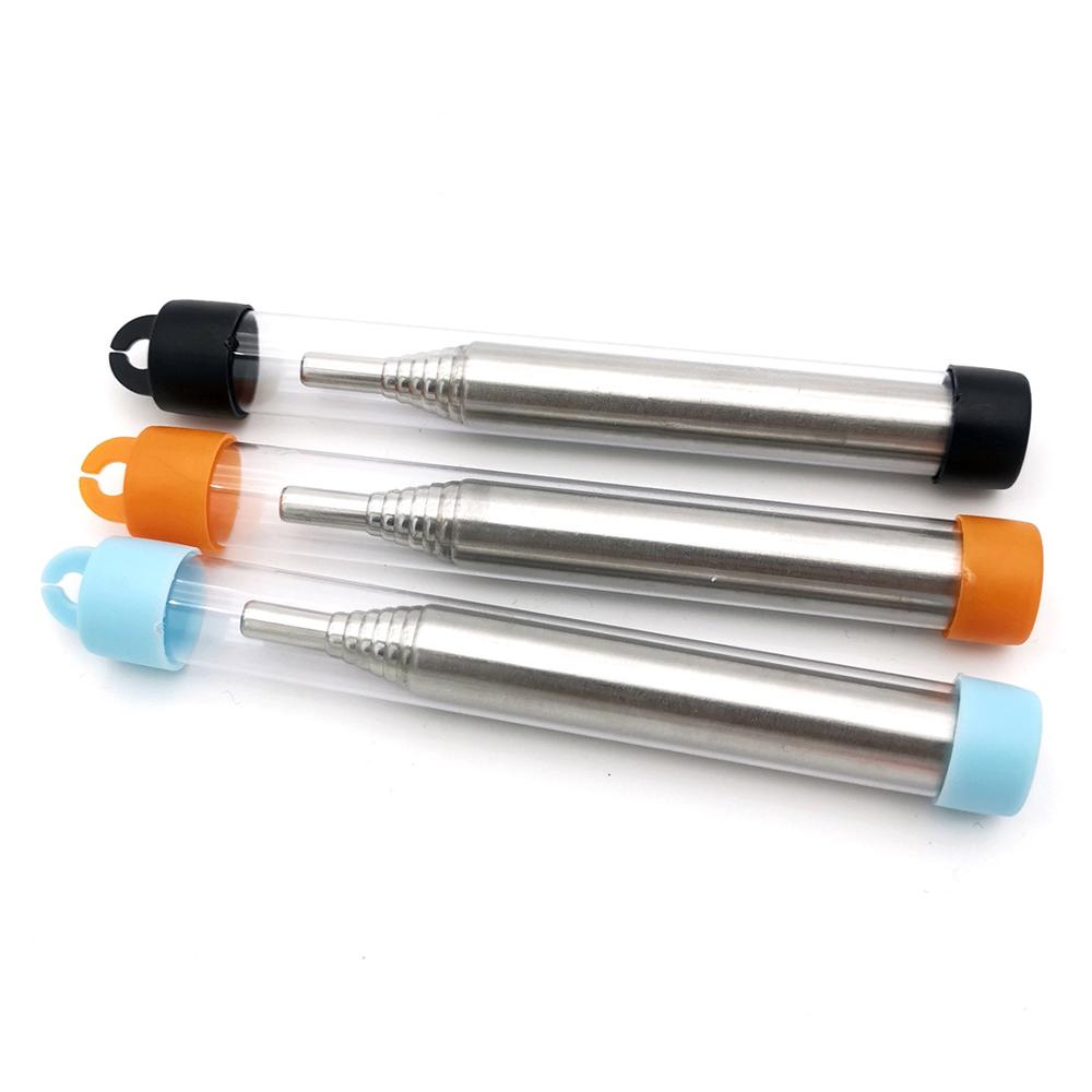New outdoor blowing torch adjustable camping torch pocket bellow survival tool stainless steel collapsible blowing fire stick.