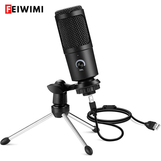 Professional USB Condenser Microphones For PC Computer Laptop Singing Gaming Streaming Recording Studio YouTube Video Microfon.