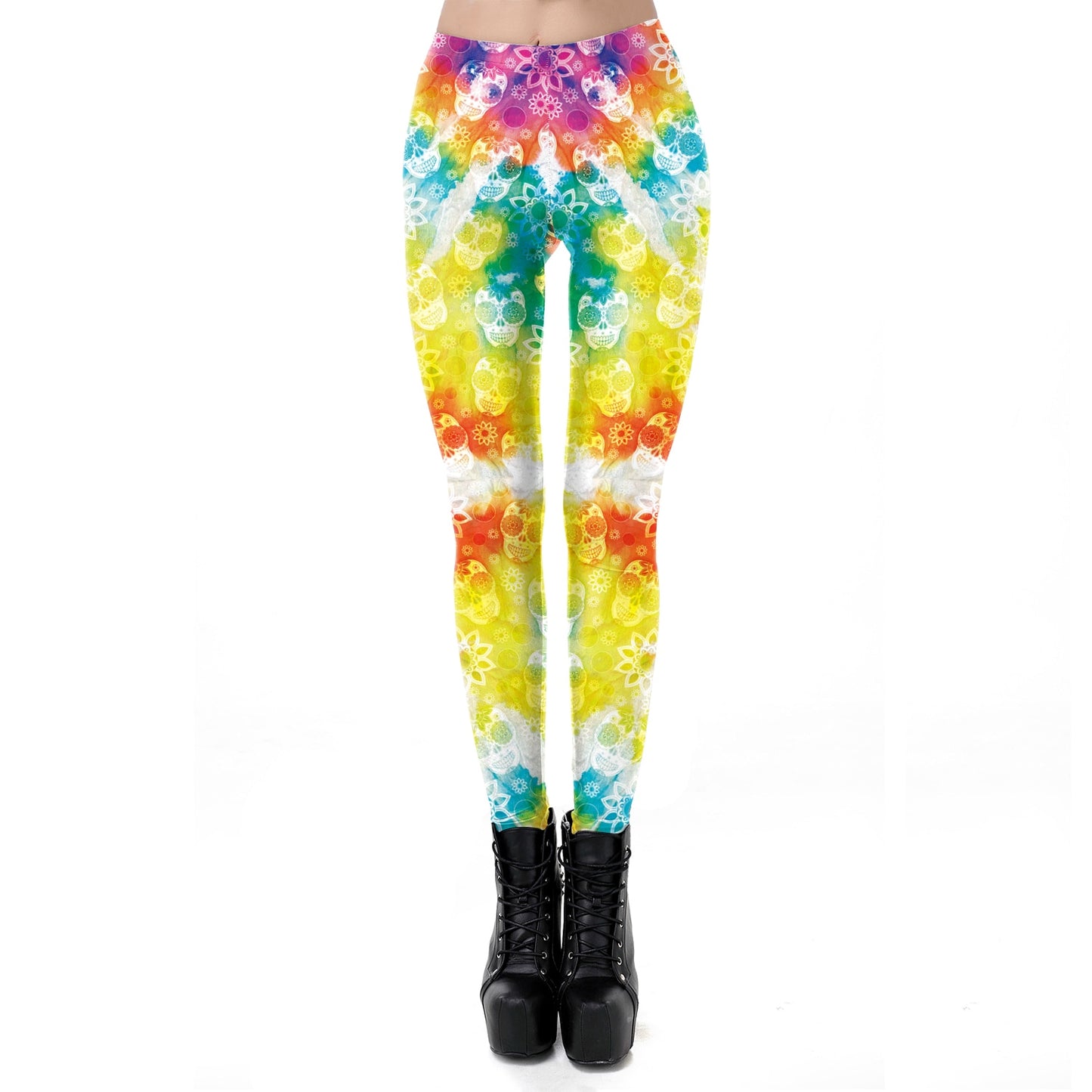NADANBAO The OM Symbol Mandala Leggings For Women Workout Mid Waist Leggins Ankle Pants Slim Fitness Elasticity Legins