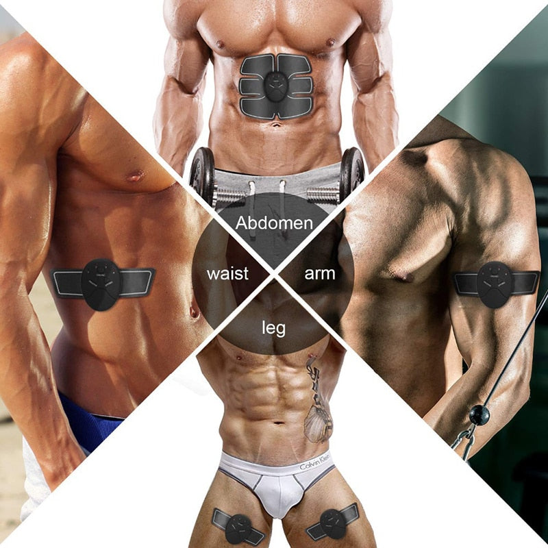 EMS Smart Wireless Stimulator Abdominal Trainer Fitness Stickers Training Electric Body Slimming Weight Loss Devices Massager.