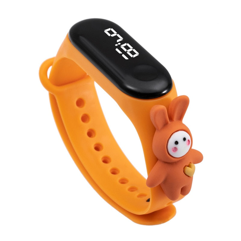 Disney Mickey Minnie LED Touch Watch Pooh Bear Bracelet Watch Student Children Sports Cartoon Electronic Watch Birthday Gifts.