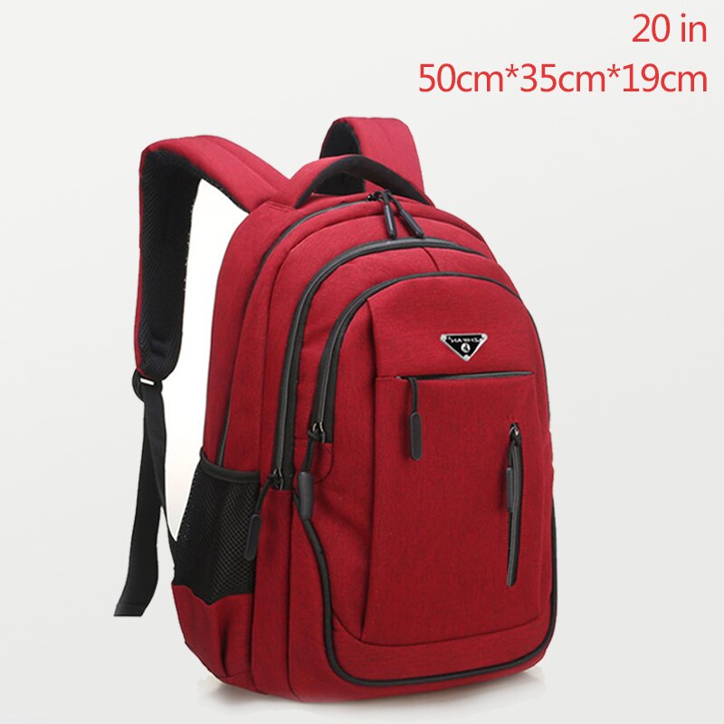 Large Capacity Backpack Men Laptop Backpacks 15.6 Oxford Black Solid Big High School Bags Teen College Boy Gril Student Backpack.